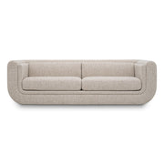 BARROW L bézs design kanapé 232 cm elölnézet Art Deco stílusban