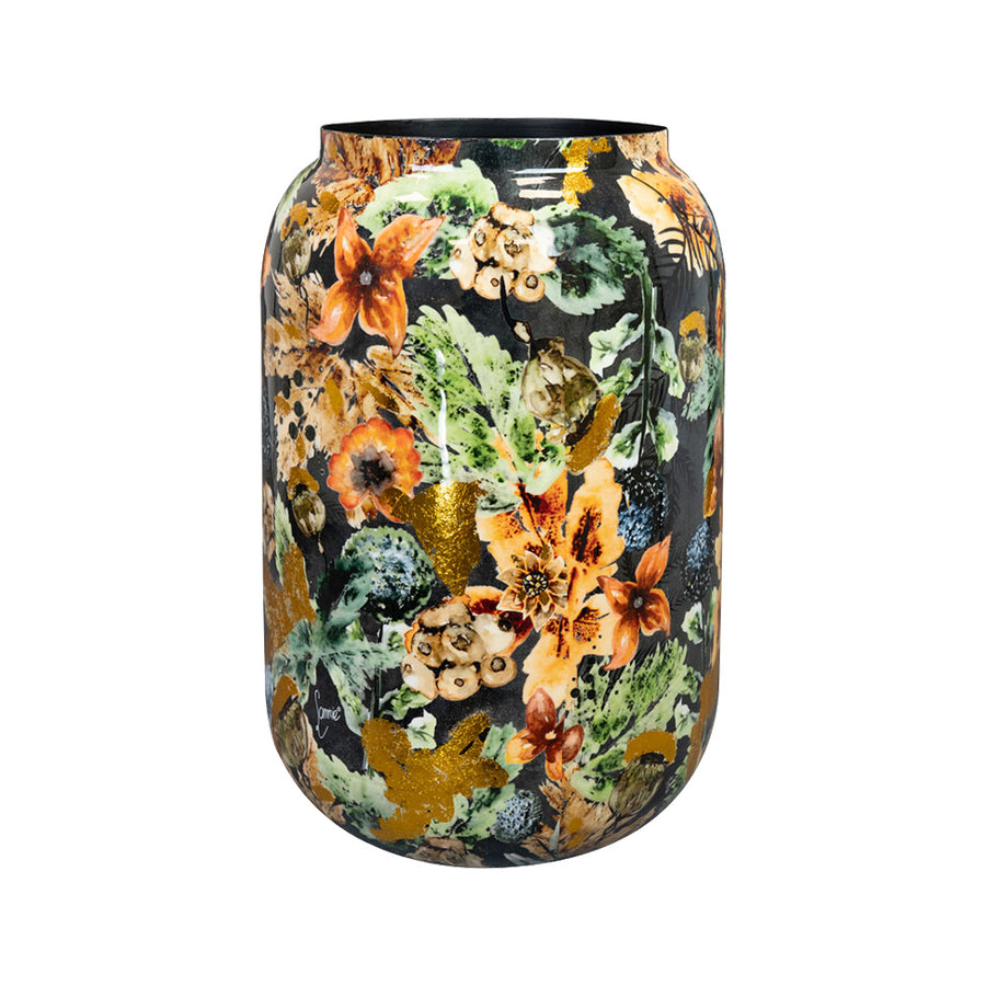 Kézműves fém dizájn kaspó.