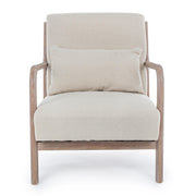 ANCILLA natúr-fehér kaucsukfa fotel