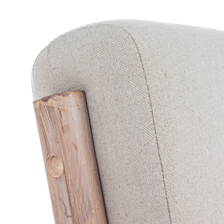 ANCILLA natúr-fehér kaucsukfa fotel