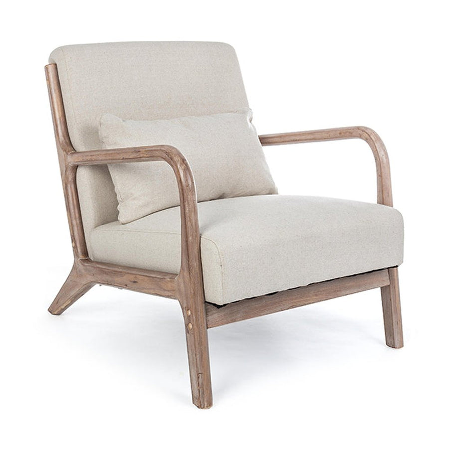 ANCILLA natúr-fehér kaucsukfa fotel