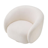 BRICE fehér forgó design fotel