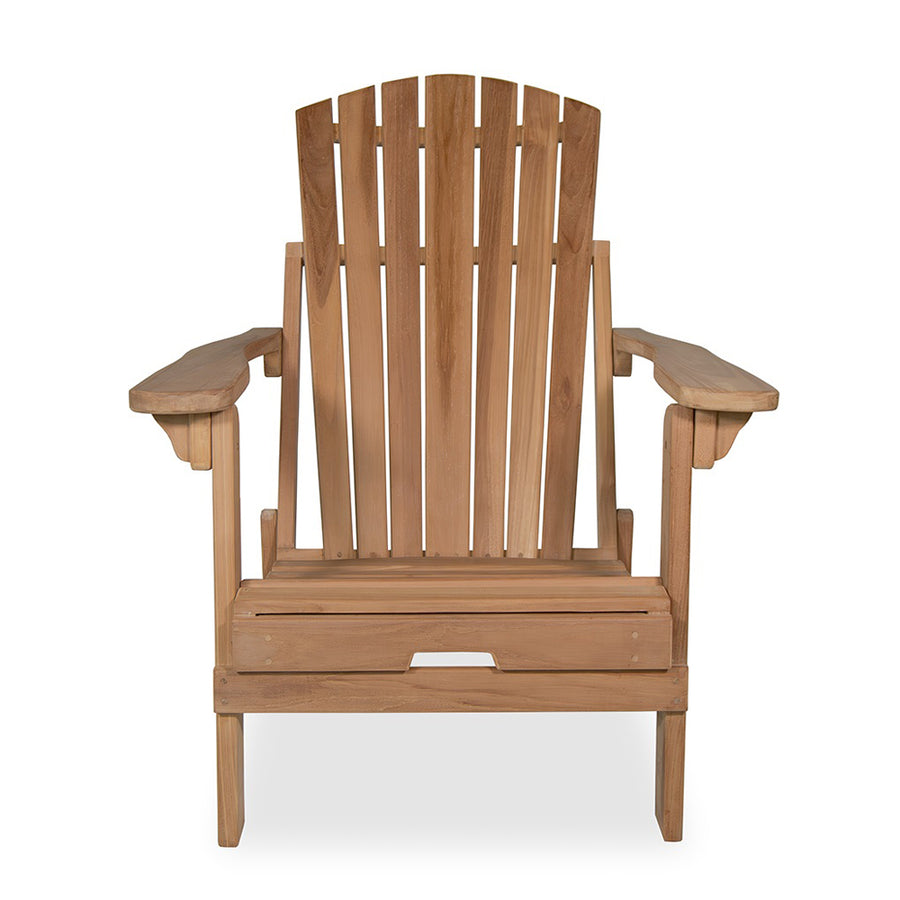 BRISA tömör teakfa Adirondack kerti relaxszék natúr kivitelben