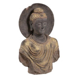 Kőhatású Buddha szobor torzó.