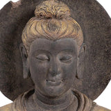 Kőhatású Buddha szobor torzó.