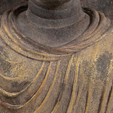 Kőhatású Buddha szobor torzó.