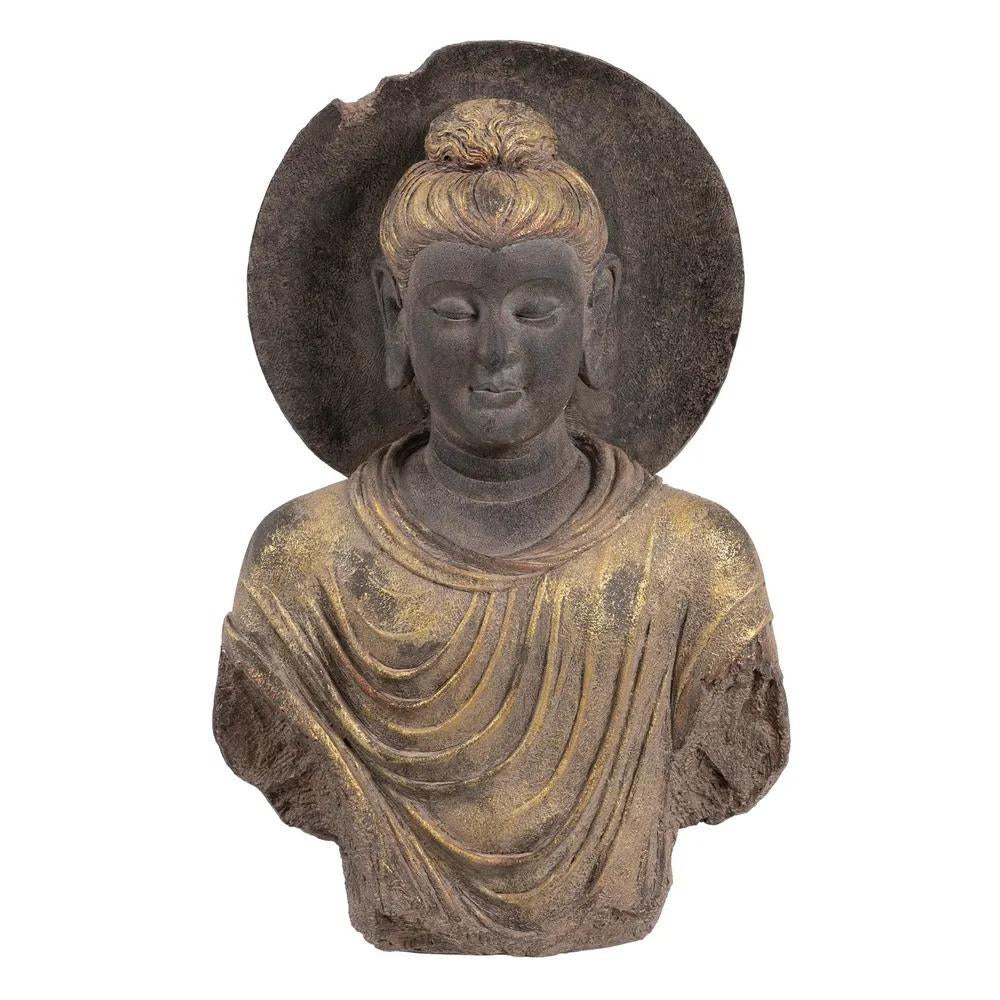 Kőhatású Buddha szobor torzó.