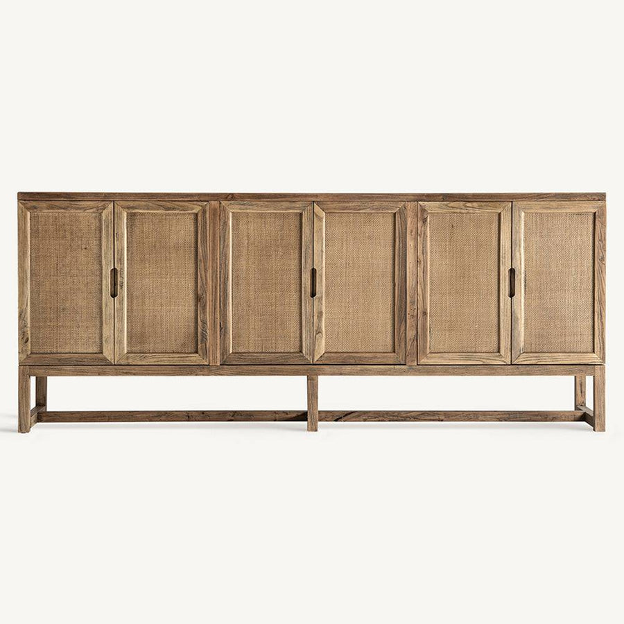 Háttér nélküli elölnézet – Byremo natúr szilfa tálaló 220 cm