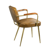 cambridge-konyakbarna-bor-karosszek-moy-606200-1.png – Konyakbarna bőr karosszék rézszínű vázzal oldalnézetből