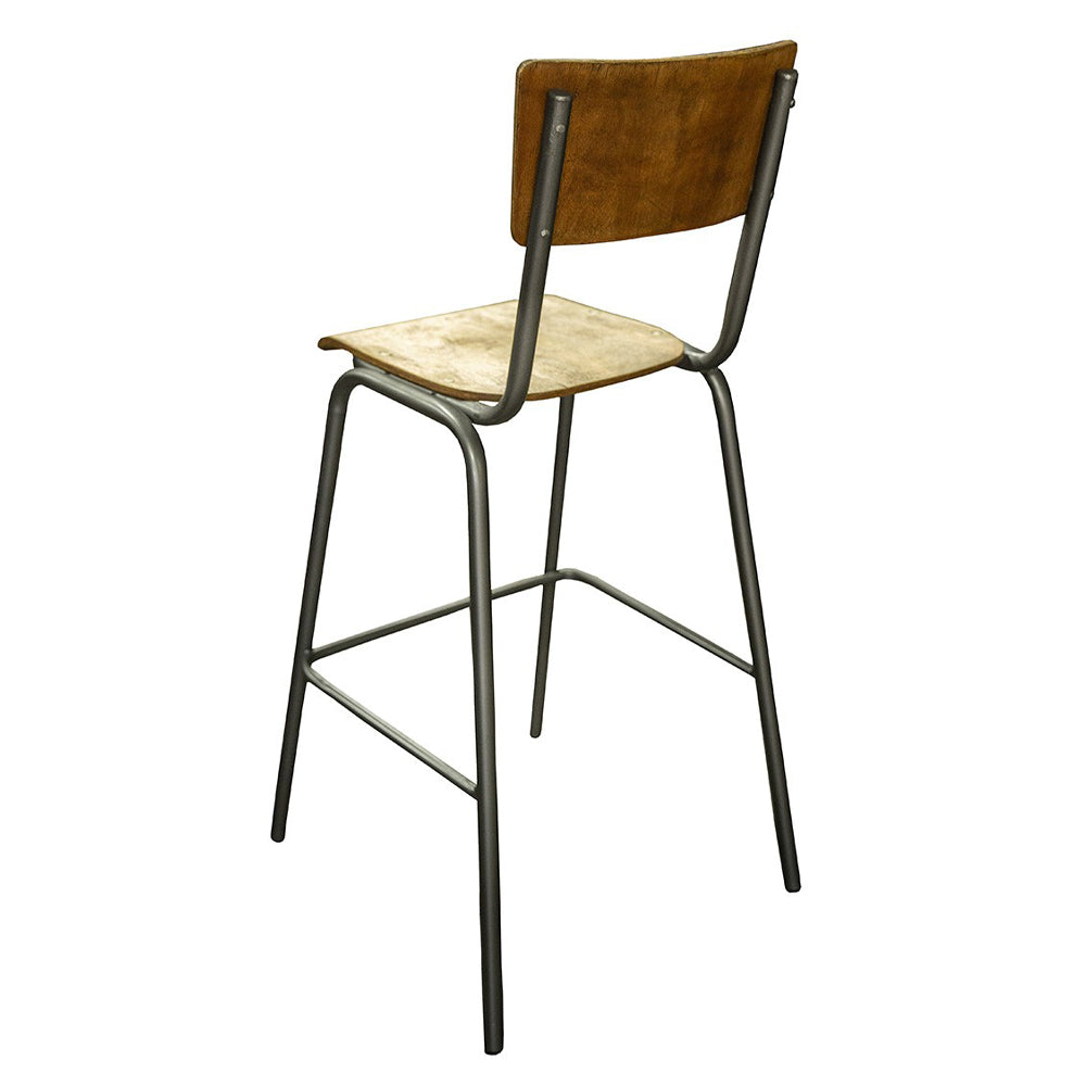 CANTINE ipari bárszék oldalnézet vas lábazattal