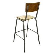 CANTINE ipari bárszék oldalnézet vas lábazattal