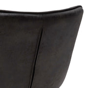 kárpitozott háttámla részlet sötét tónusban