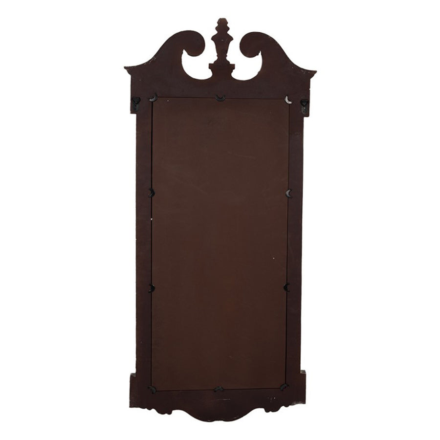 Casa Roma falitükör hátoldala sötétbarna rögzítőkerettel és fali akasztóval.