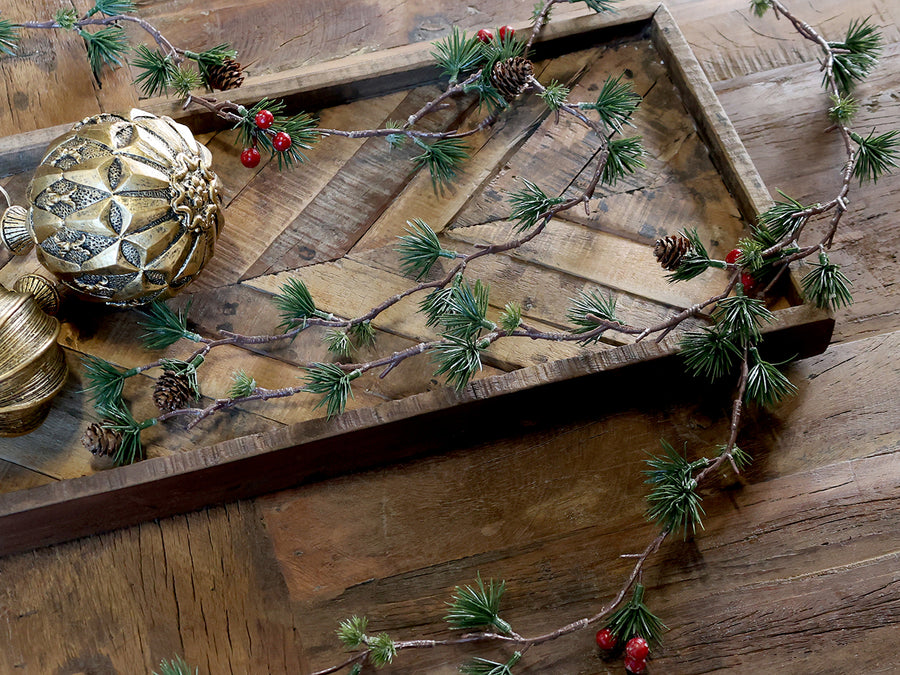 Mű cédrusfenyő girland.