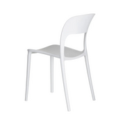 Fehér polipropilén bisztrószék.