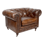 Chesterfield Cigar bőrfotel háromnegyedes nézetben