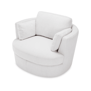 A fotel enyhén fentről fotózva, jól látható puha ülőfelület.