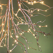 Pezsgőszínű LED-es faág.