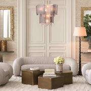 COSENZA halványszürke design kanapé 230 cm