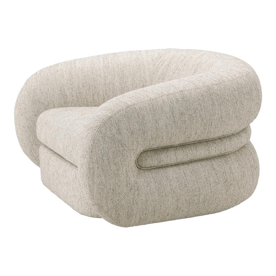 COSENZA halványszürke forgó design fotel