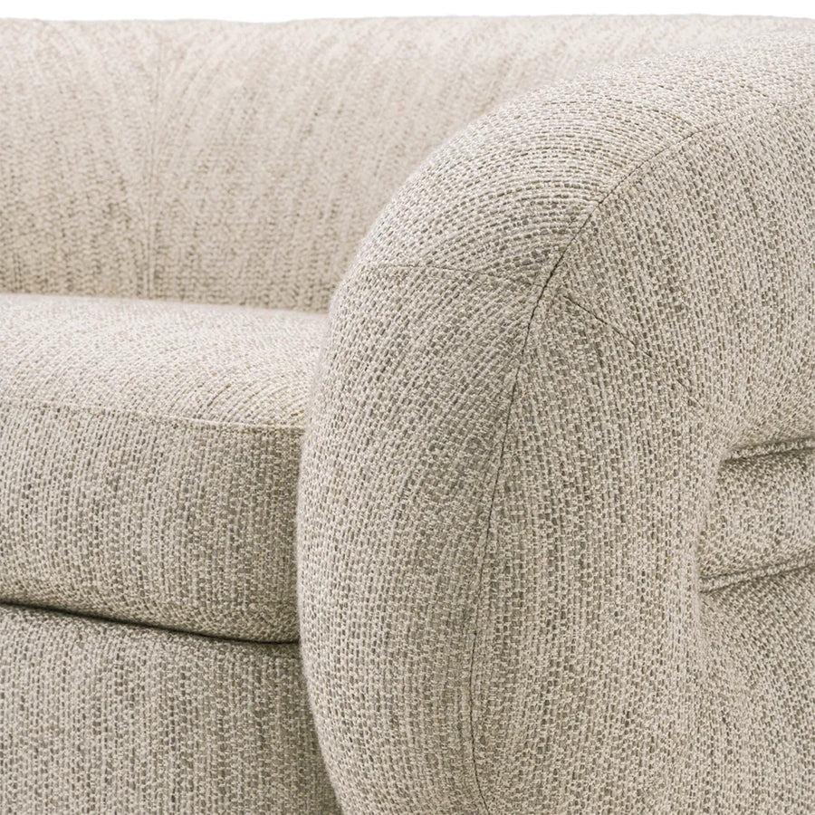 COSENZA halványszürke forgó design fotel