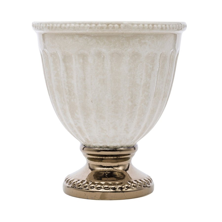 Dalia kollekció kerámia kaspó – oldalnézeti fotó klasszikus formával