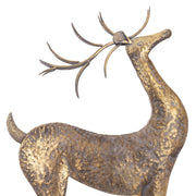 Kalapált felületű arany szarvas dekoráció részletfotó