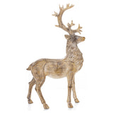 DOST natúr karácsonyi szarvas figura 35 cm