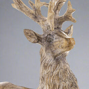 DOST natúr karácsonyi szarvas figura 35 cm