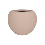 ELEMENTAL STREAM S púderpink kompozit design kaspó 52 cm átmérővel, modern gömb formájú kialakítással