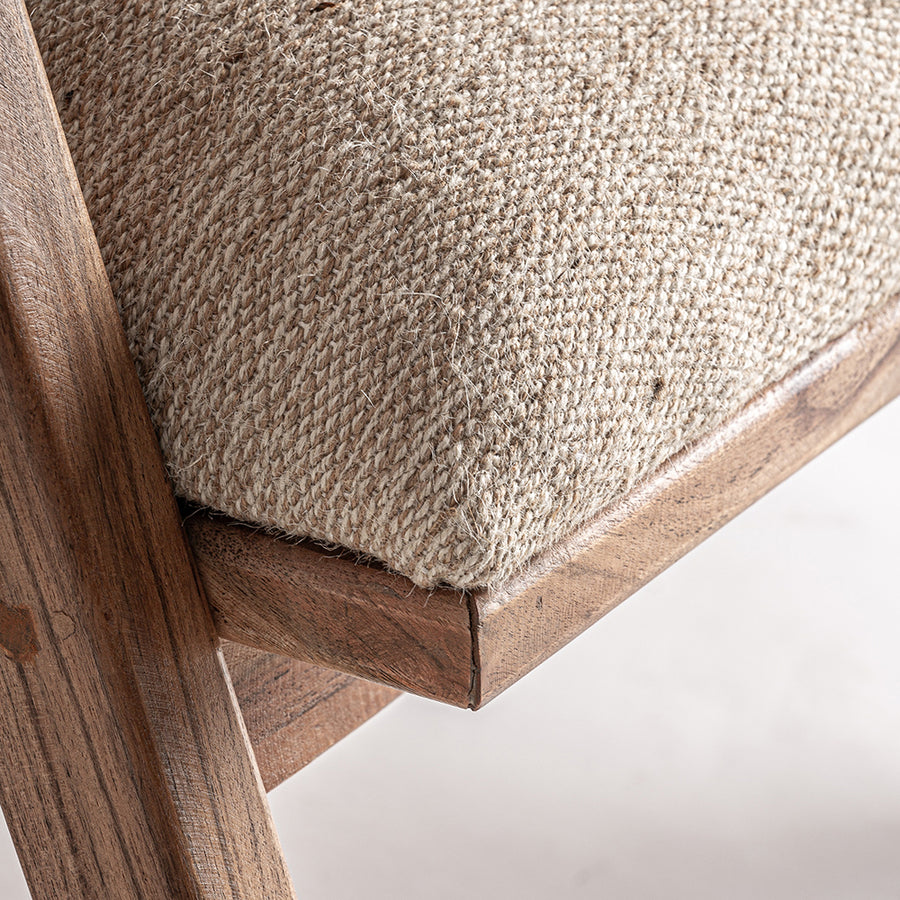 juta kárpitozás részlet natúr textúrával