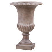 England óriás kaspó antik homokszínben, 70 cm magas, klasszikus formával