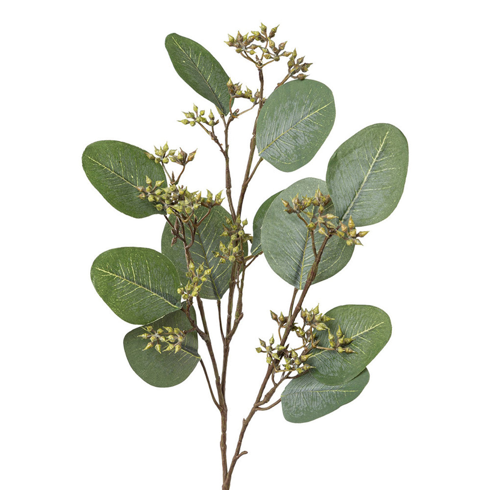 EUCALYPTUS hamvaszöld mű eukaliptusz ág 52 cm