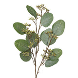 EUCALYPTUS hamvaszöld mű eukaliptusz ág 52 cm