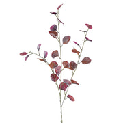 Sötét pinkszínű, mű eukaliptusz ág.