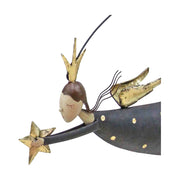 Fémből készült karácsonyi angyal figura.