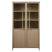 EXHIBIT khaki zöld fém vitrines szekrény 99 x 170 cm
