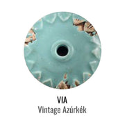 Vintage azúrkék színű kerámia színminta.