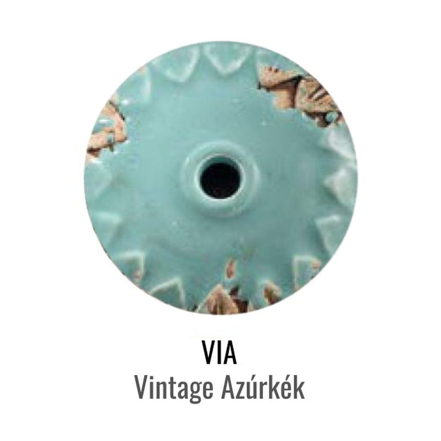 Vintage azúrkék színű kerámia színminta.