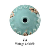 Vintage azúrkék kerámia színminta.
