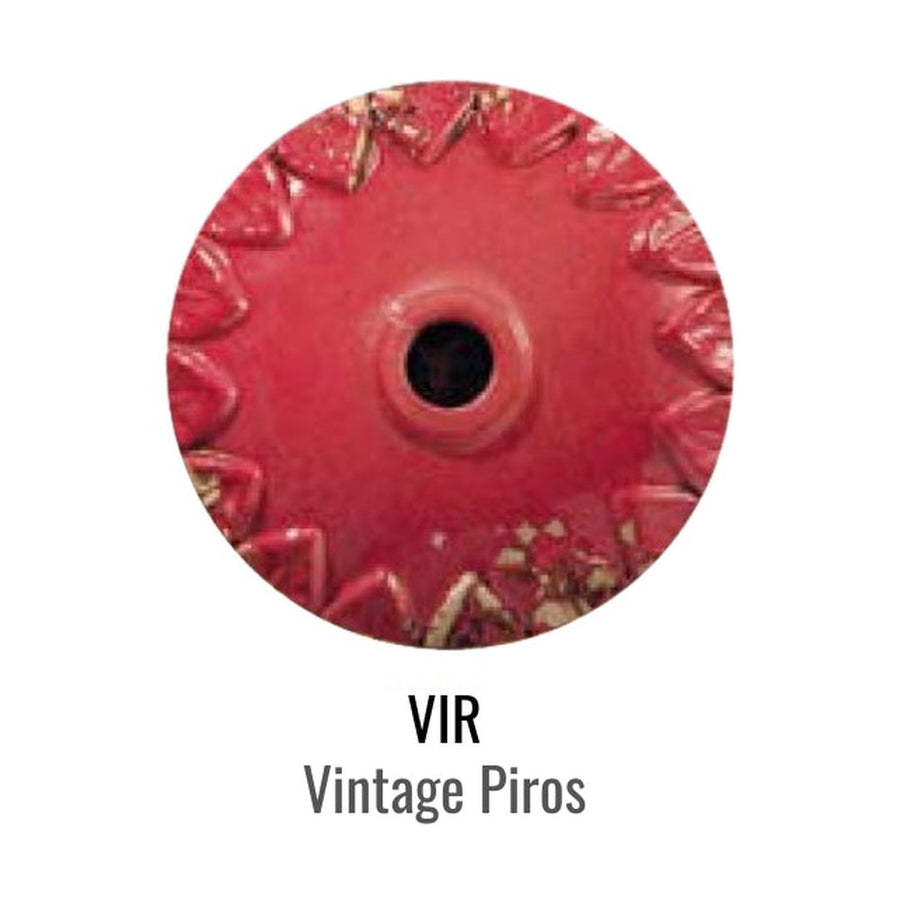 Vintage piros színű kerámia minta.