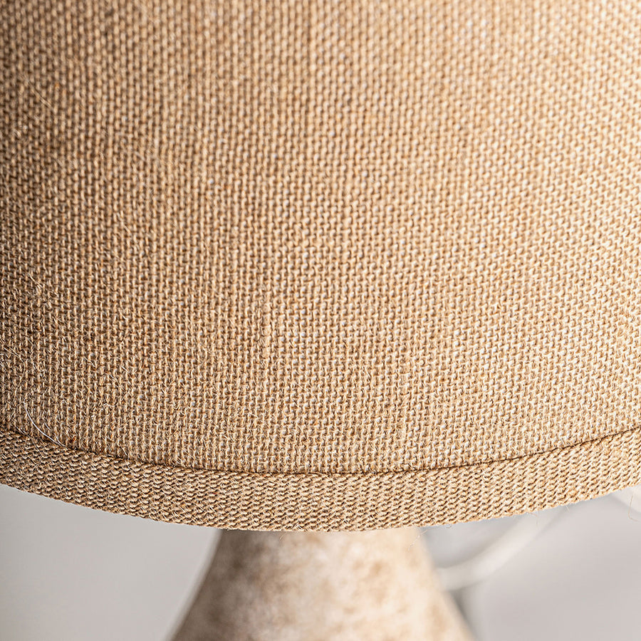 Shabby Chic stílusú, patinás felületű asztali lámpa.