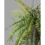 Függeszthető kialakítású, páfrány műnövény dekoráció.