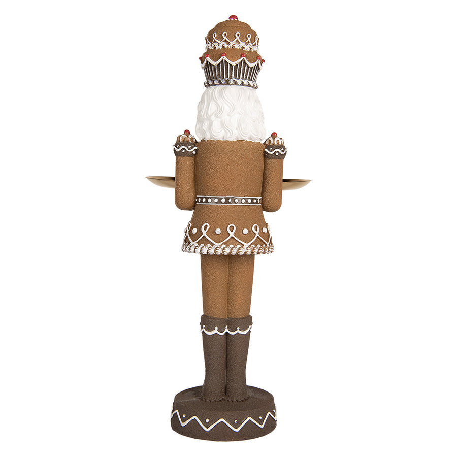 GINGERBREAD barna mézeskalács diótörő figura hátoldali nézet