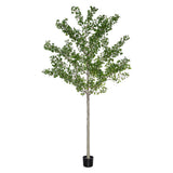 Ginkgo Biloba óriás zöld műfa 360 cm magasságban, természetes hatású törzzsel és dús zöld lombkoronával