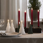 Fenyőfa formájú, karácsonyi LED gyertya.