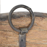 GRIMAUD falitükör fém akasztó részlet a fa kereten