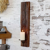 GRIMAUD fa fali gyertyatartó enteriőrben, fehér téglafalon elhelyezve