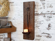 GRIMAUD rusztikus fali gyertyatartó enteriőrben, természetes anyagokkal kombinálva