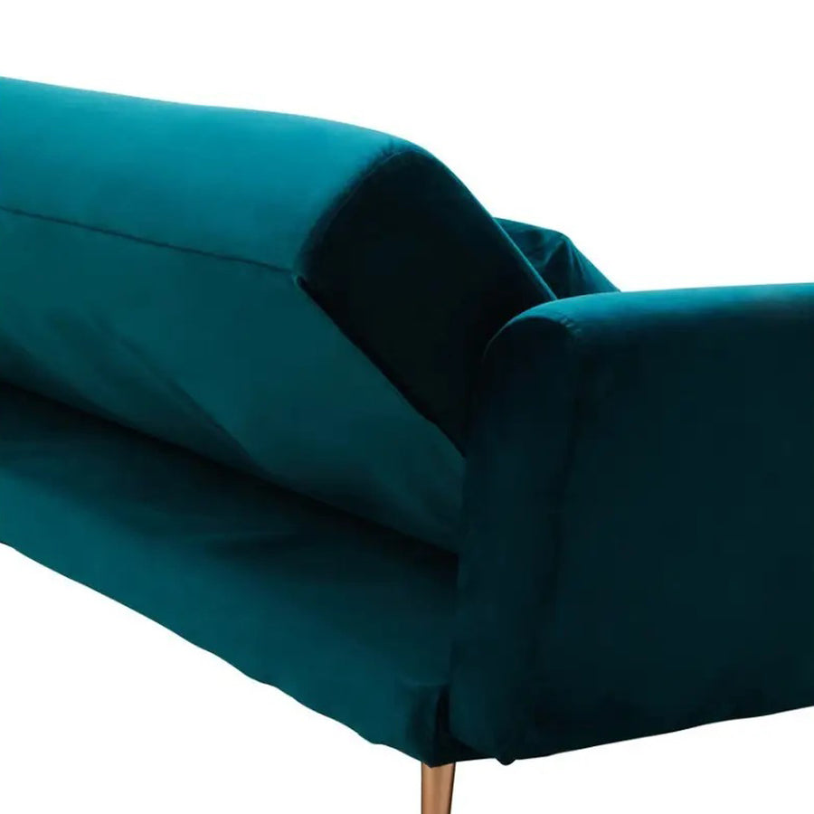 HATTON királykék bársony kanapéágy 211 cm